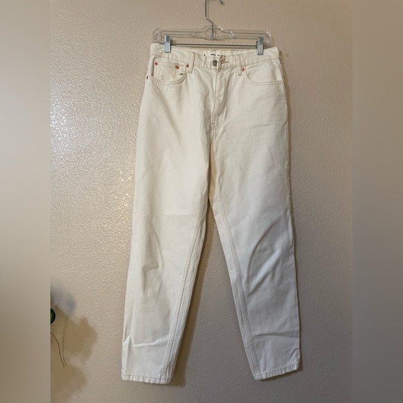 MANGO "Mom" White Denim Jeans (size 8) - Picture 4 of 5
